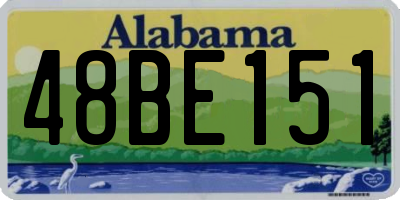 AL license plate 48BE151