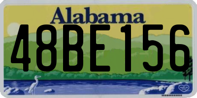 AL license plate 48BE156
