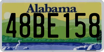 AL license plate 48BE158