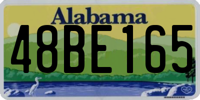 AL license plate 48BE165