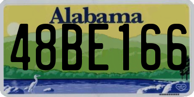 AL license plate 48BE166