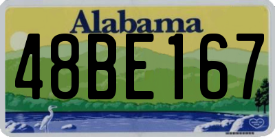 AL license plate 48BE167