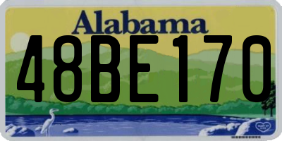 AL license plate 48BE170