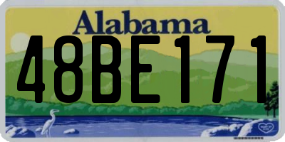 AL license plate 48BE171