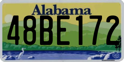 AL license plate 48BE172