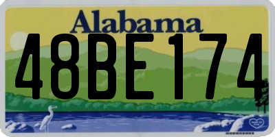 AL license plate 48BE174