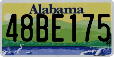 AL license plate 48BE175