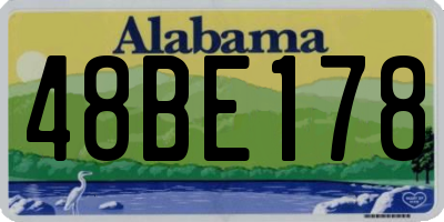 AL license plate 48BE178