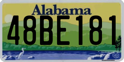AL license plate 48BE181
