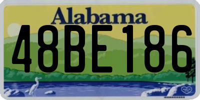AL license plate 48BE186
