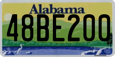 AL license plate 48BE200