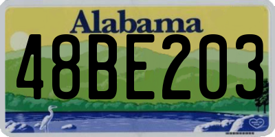 AL license plate 48BE203
