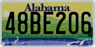 AL license plate 48BE206