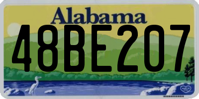 AL license plate 48BE207