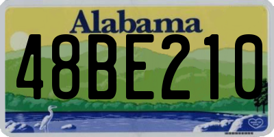 AL license plate 48BE210