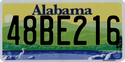 AL license plate 48BE216