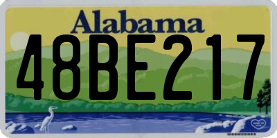 AL license plate 48BE217