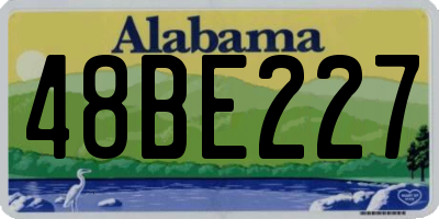 AL license plate 48BE227