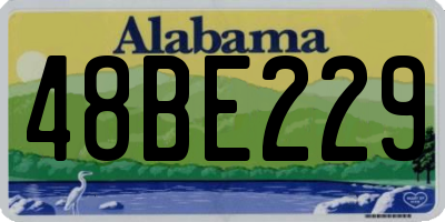 AL license plate 48BE229