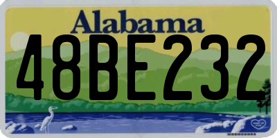 AL license plate 48BE232