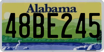 AL license plate 48BE245