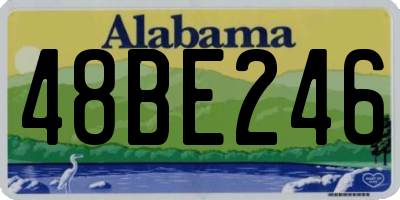 AL license plate 48BE246
