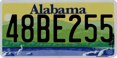 AL license plate 48BE255