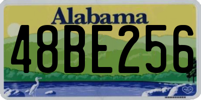 AL license plate 48BE256