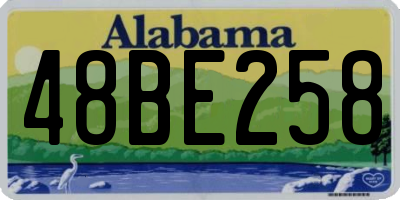 AL license plate 48BE258