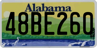 AL license plate 48BE260