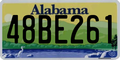 AL license plate 48BE261