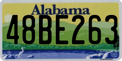 AL license plate 48BE263