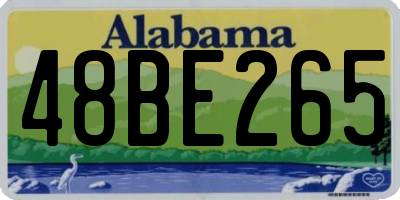 AL license plate 48BE265