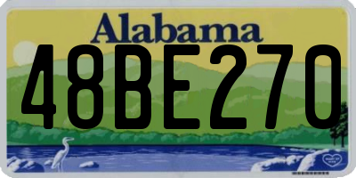 AL license plate 48BE270