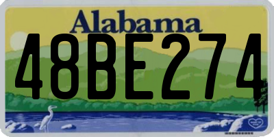 AL license plate 48BE274