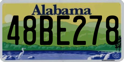 AL license plate 48BE278