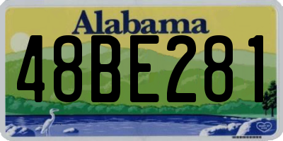 AL license plate 48BE281