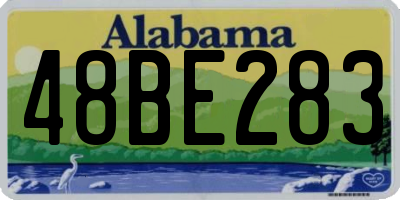 AL license plate 48BE283