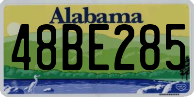 AL license plate 48BE285