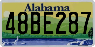 AL license plate 48BE287