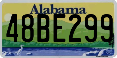 AL license plate 48BE299