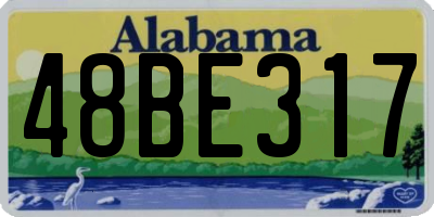 AL license plate 48BE317