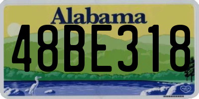 AL license plate 48BE318