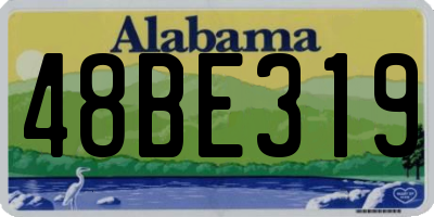 AL license plate 48BE319