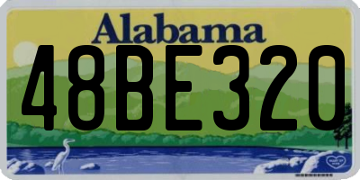 AL license plate 48BE320