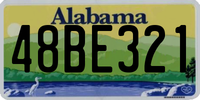 AL license plate 48BE321