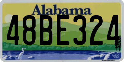 AL license plate 48BE324