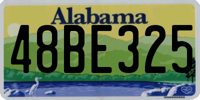 AL license plate 48BE325