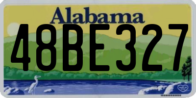 AL license plate 48BE327