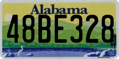AL license plate 48BE328